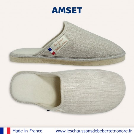 AMSET Mules Homme Lin...