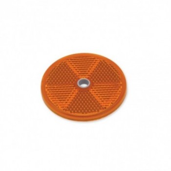 Catadioptre rond ORANGE diamètre 60 mm P1820