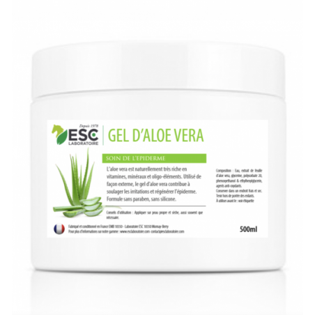 Gel d’Aloe Vera – A base de pulpe d’aloé – Soin régénérant de l’épiderme du cheval