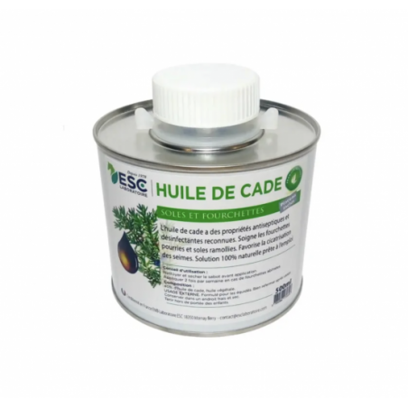 Huile de cade – Assainit et protège les sabots de l’humidité