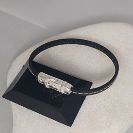 BRACELET HOMME CUIR NOIR...