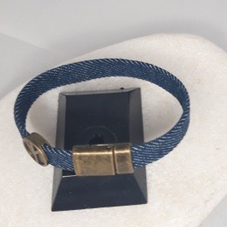 BRACELET HOMME TISSU JEANS