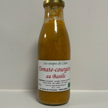 Soupe Tomate-courgette au...