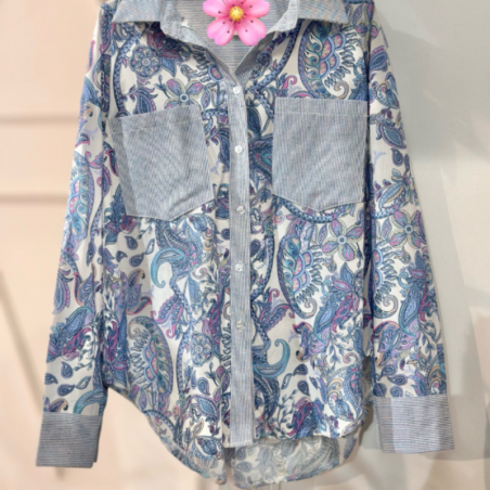 Chemise en coton motifs...