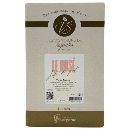 BAG IN BOX 5L ROSE VIN DE...