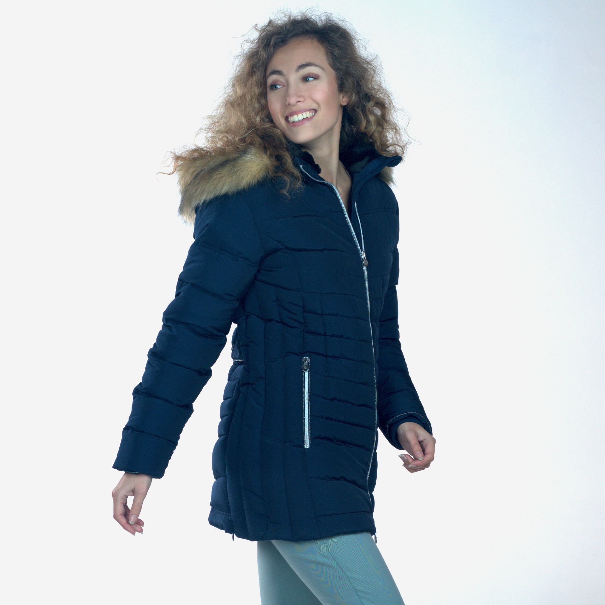 manteau parka fourrée femme